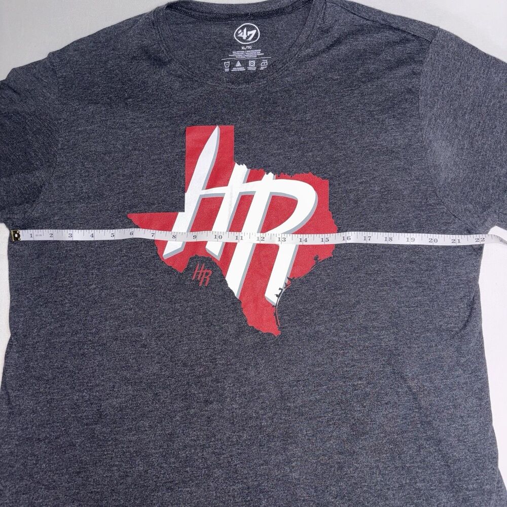 Houston Rockets ‘47 Brand HR Texas Outline Gray T-Shirt Size XL - Picture 4 of 8